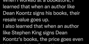 dean koontz has no sense of humor