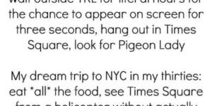 always look for pigeon lady