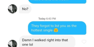 he didn’t know what to do after his pickup line worked