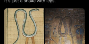 snake with legs god