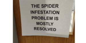 or the spiders have learned to use the printer