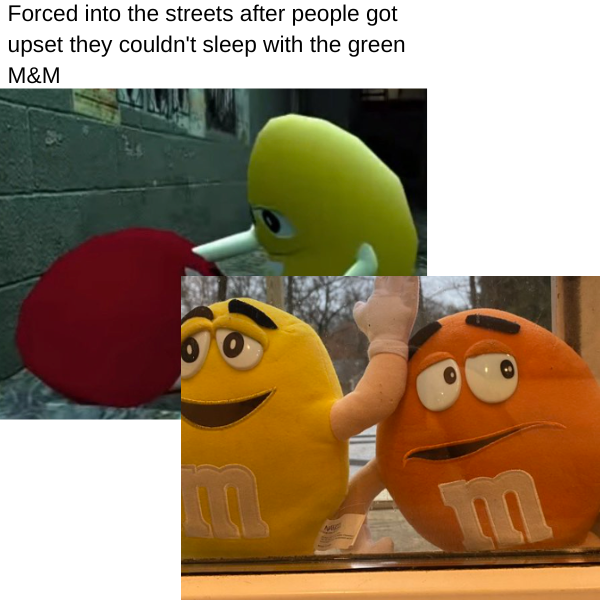 M&M Memes in Memoriam of the mascots