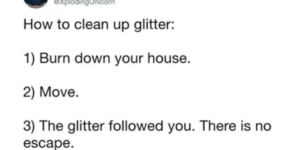 glitter lasts forever