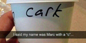 mark with a c