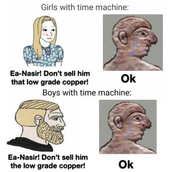 10 Memes About Eanāṣir's Substandard Copper you Won't Complain About