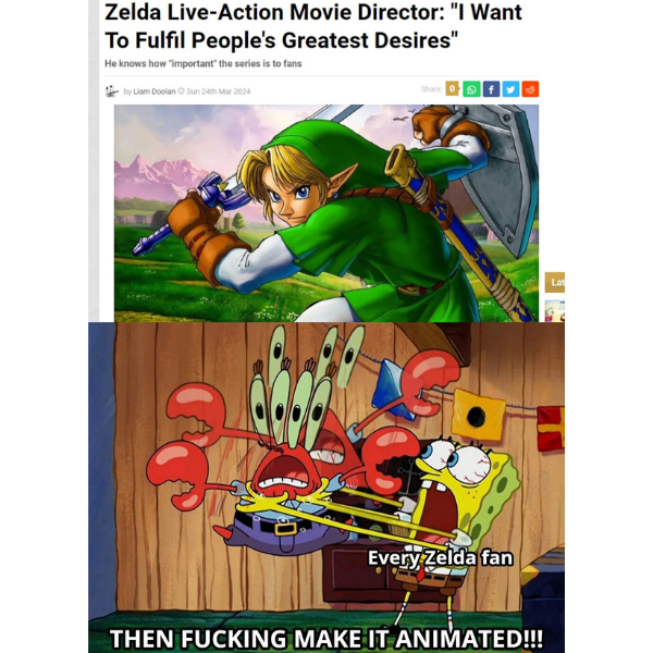 Zelda meme illustrating the USA vs Jamaica TV channel schedule comparison