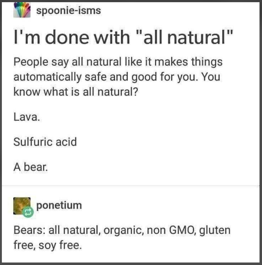 The bear is locally sourced from your backyard